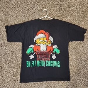 Vintage Garfield Christmas Tee Men's Size Large